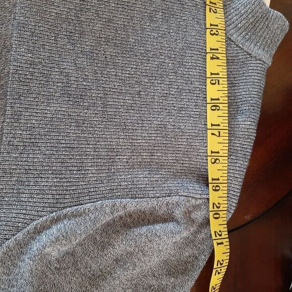 Quarter Zip Pull over Sweater Blue 2XL - Picture 6 of 9